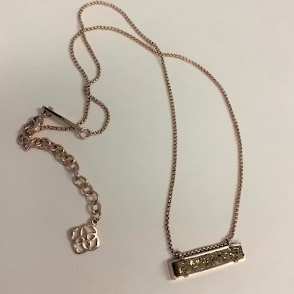 KS Leanor Rose Gold Necklace In Rose Gold Druzy - Picture 2 of 3